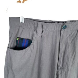 William Murray Straight Fit Performance Golf Pants Mens 34x34 Gray Stretch Plaid